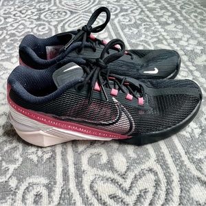 Nike Black and Pink Women's Sneakers